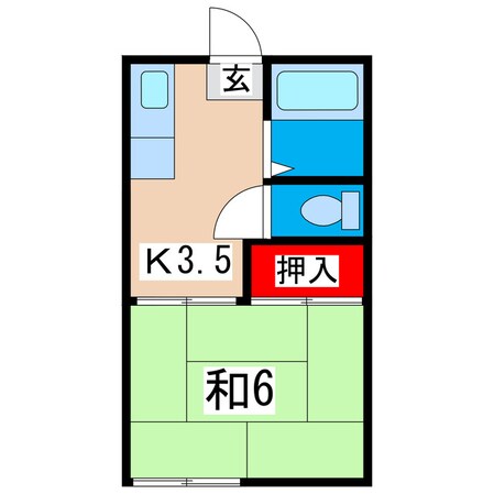 ハイツ清風の物件間取画像